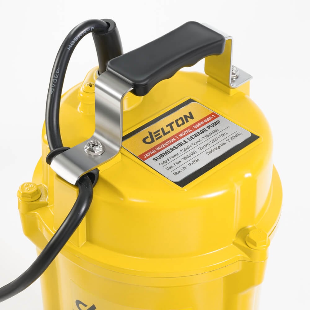 ปั๊มจุ่ม DELTON รุ่น DSSW-668P-3 ขนาด 3 นิ้ว 3HP 2,200W